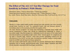 Intolleranze alimentari - workshop alcat test - dr. alessandro scorba | PDF
