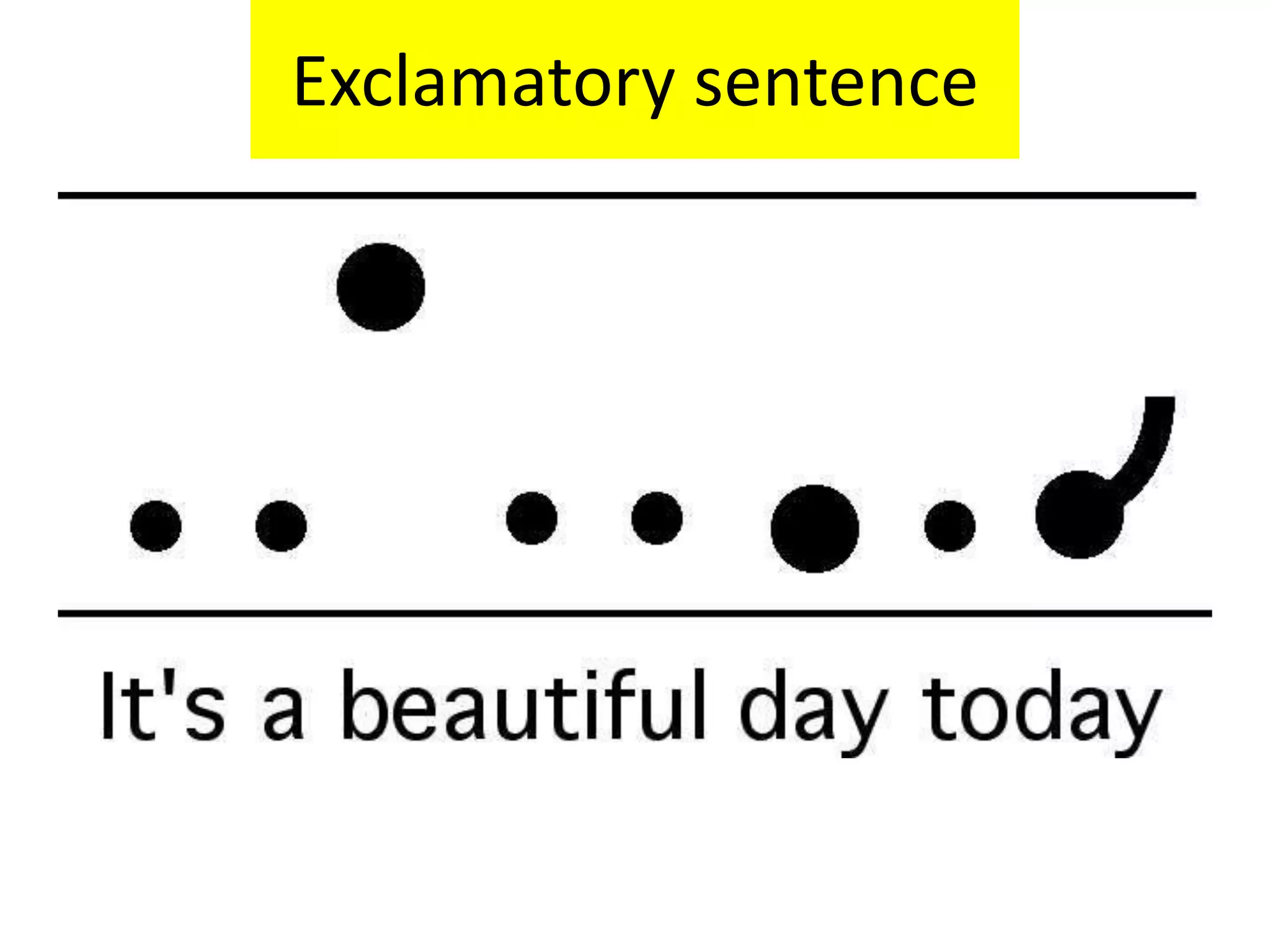 Exclamatory sentence
 