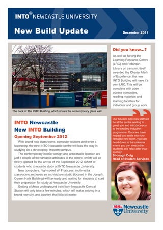 INTO New Castle University - New build update - Intelligent Partners