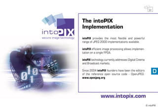 intoPIX - Everything about Jpeg2000
