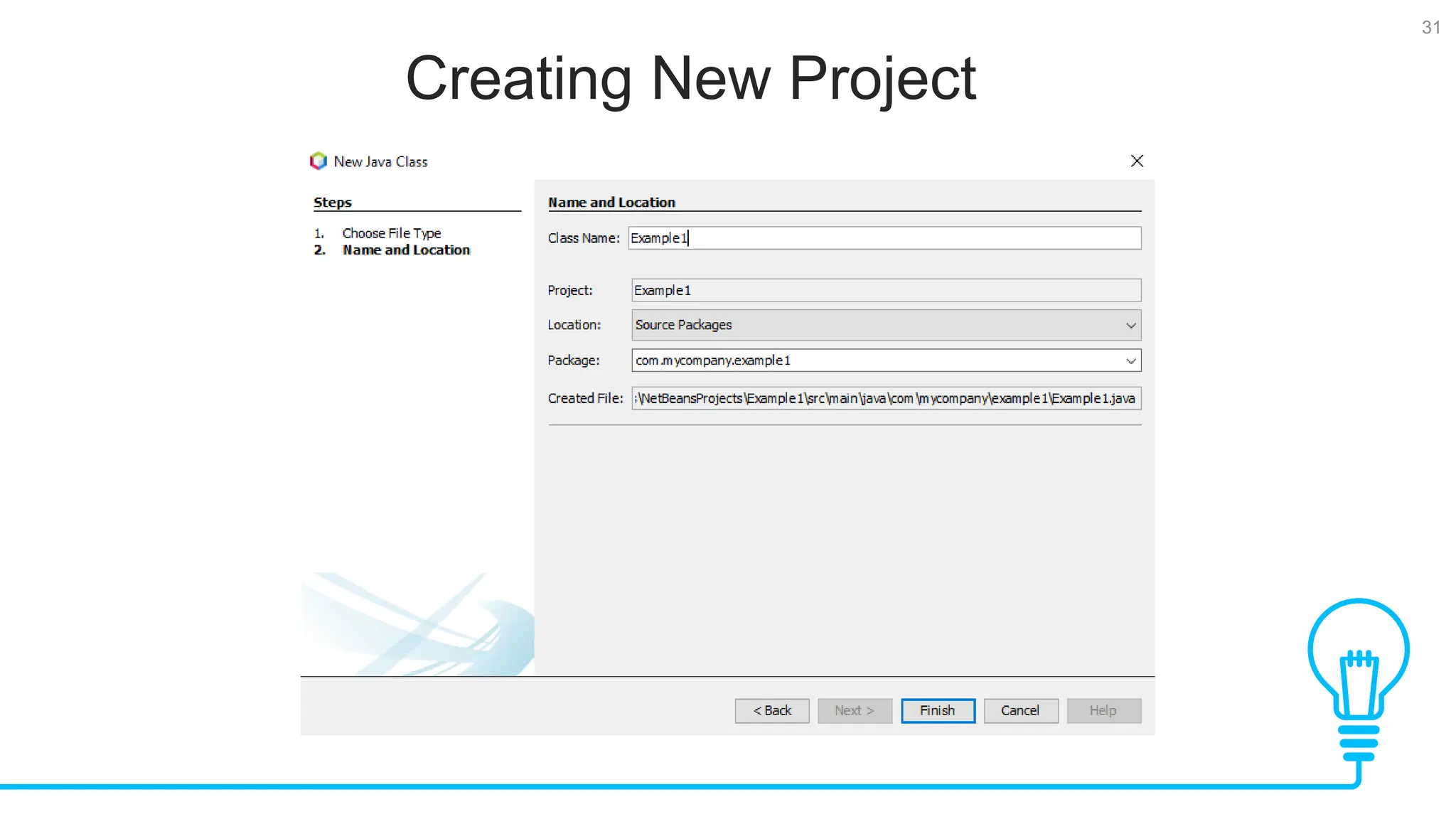 31 Creating New Project Tests 