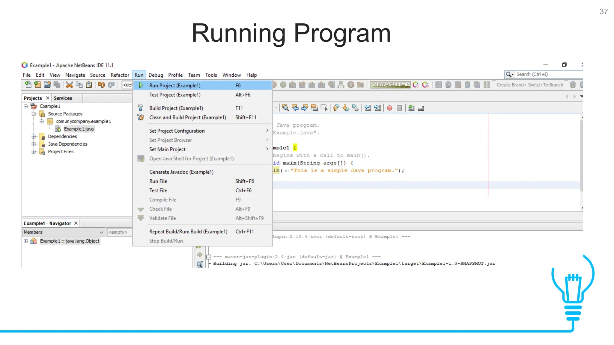 37 Running Program Tests 