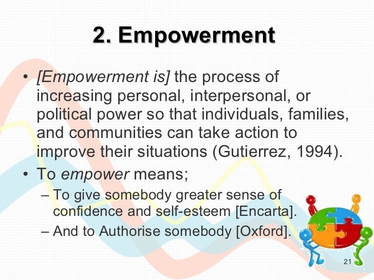 what is empowerment theory in social work