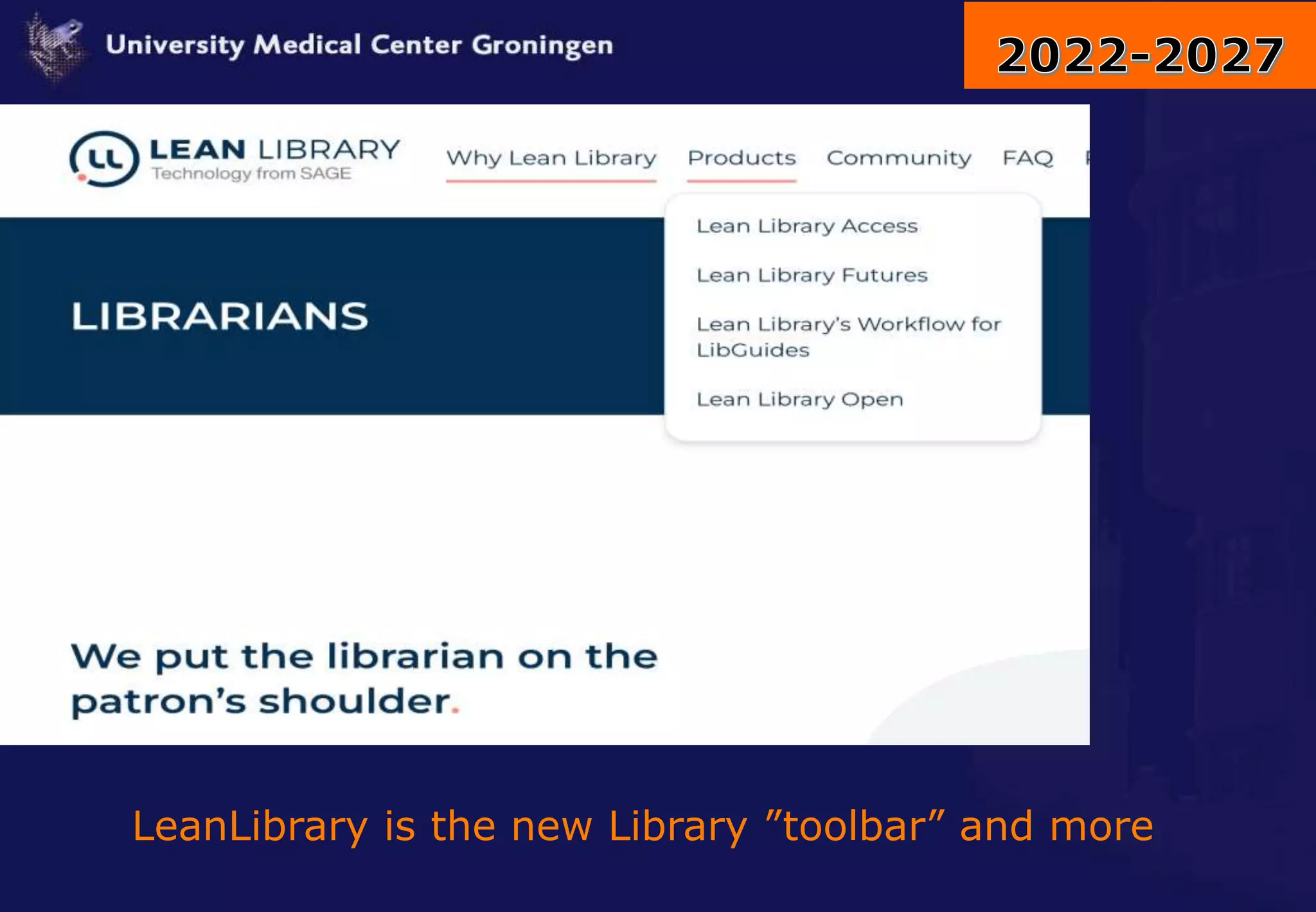 LeanLibrary is the new Library ”toolbar” and more
 