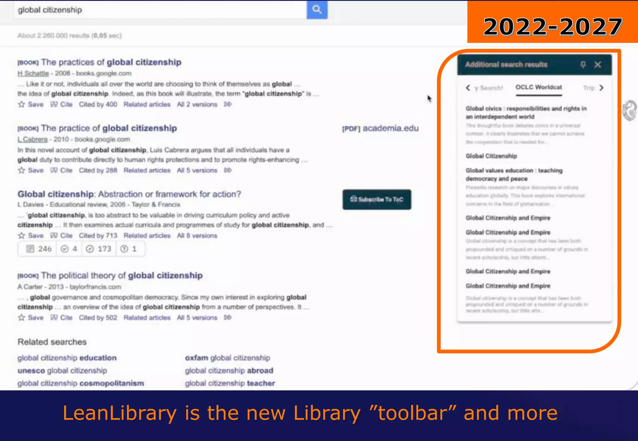 LeanLibrary is the new Library ”toolbar” and more
 