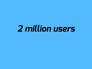 2 million users
 