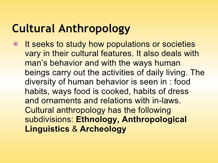 Into to anthropology