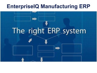 EnterpriseIQ Manufacturing ERP 