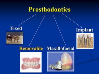 Introduction to Removable Prosthesis | PDF