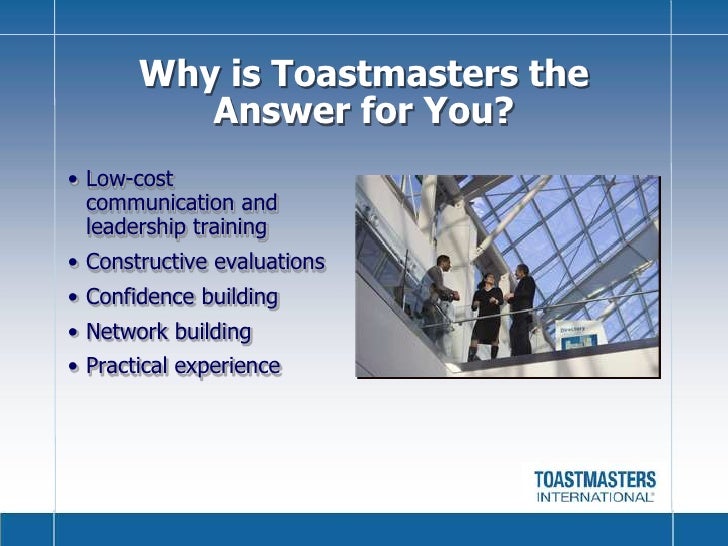 Intro To Toastmasters