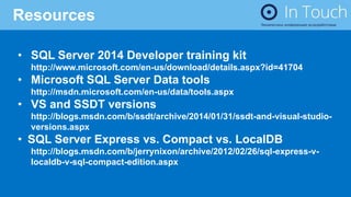 Develop your database with Visual Studio | PPT