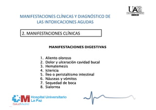 2. MANIFESTACIONES CLÍNICAS 

            MANIFESTACIONES DIGESTIVAS
 
