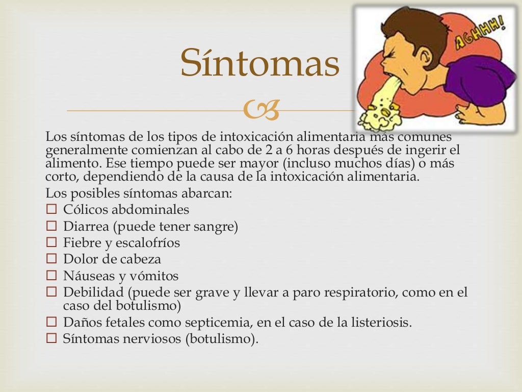 Intoxicación alimentaria