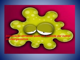 Intoxicação alimentar pode ser causada por outros 
microorganismos 
 