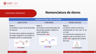 introduccion a la quimica funciones organicas usmp | PDF