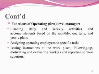 introduction to management rift valley university | PPT