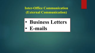 inter office correspondence meaning