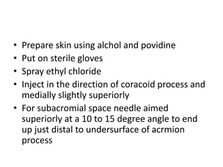 Intra articular steroid injection/aspiration | PPTX