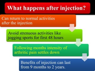 Nee Injection Intraartiular knee injection | PPTX