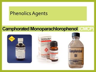 Phenolics Agents
CamphoratedMonoparachlorophenol (CMCP)
 