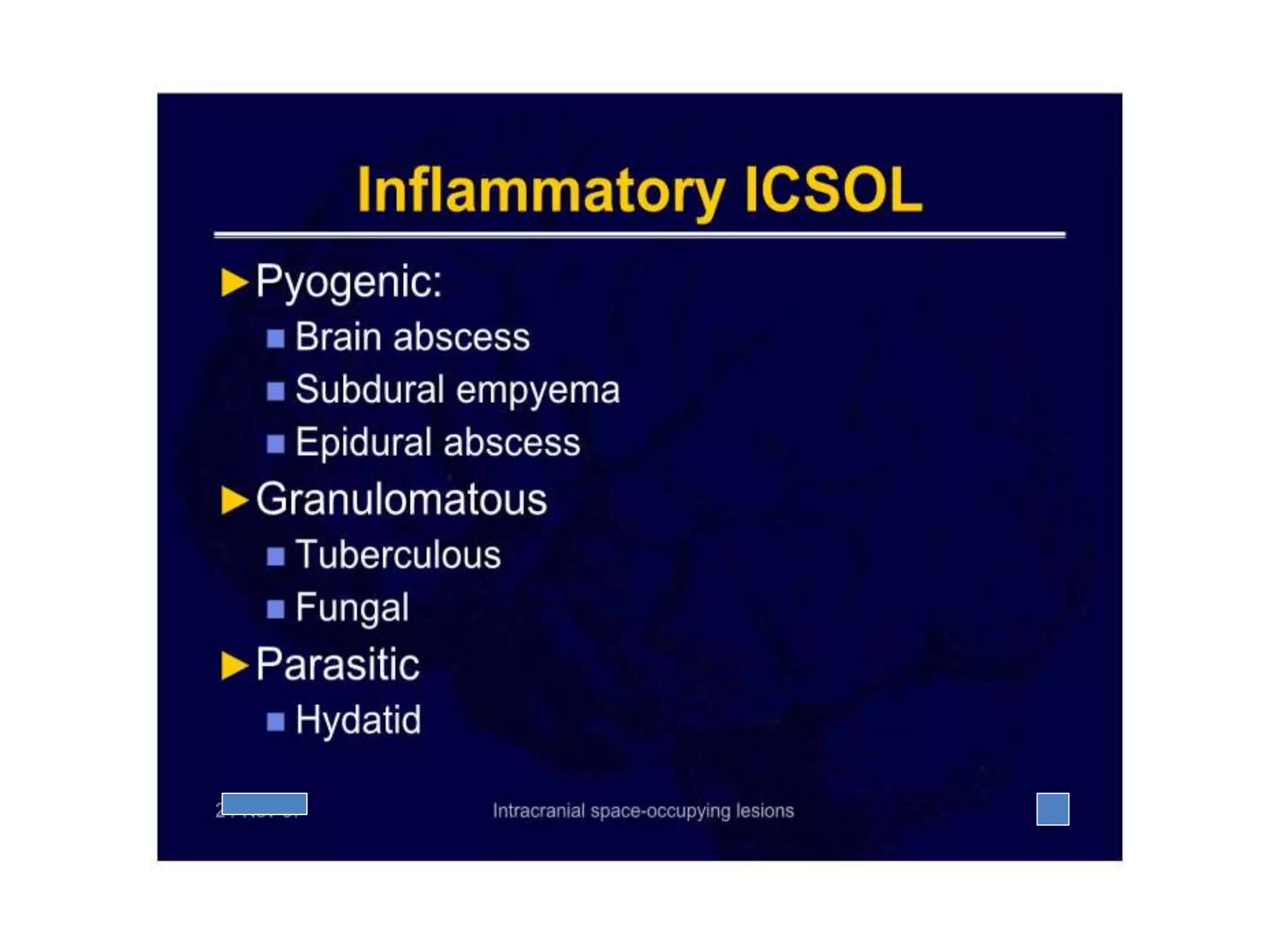 Intracranial space occupying lesions | PPTX