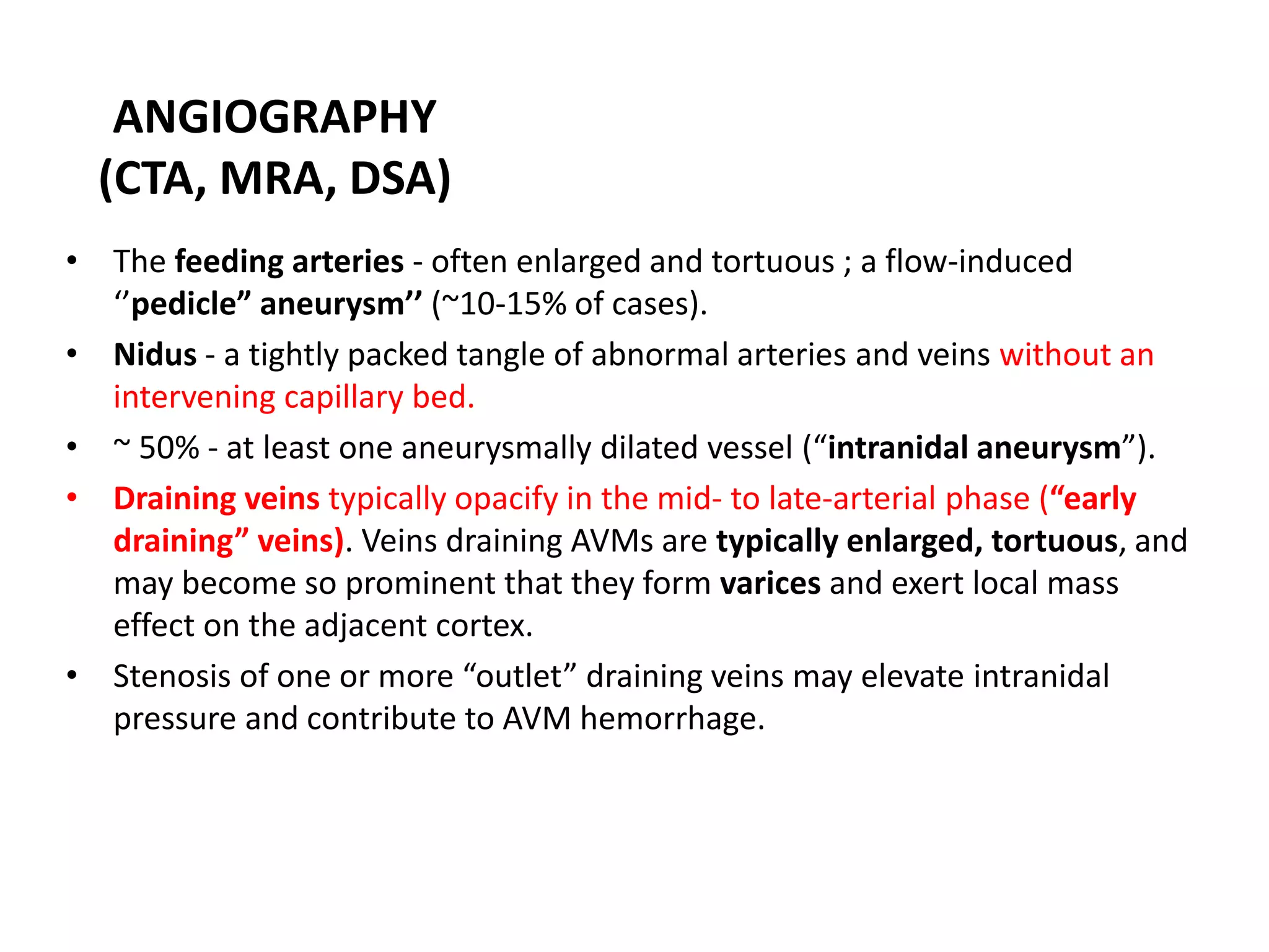 Intracranial vascular malformations | PPTX