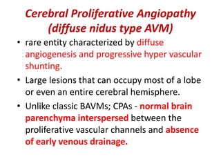 Intracranial vascular malformations | PPTX