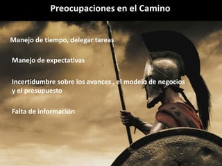 Intraemprendimiento
Preocupaciones en el Camino
Incertidumbre sobre los avances , el modelo de negocios
y el presupuesto
Manejo de expectativas
Manejo de tiempo, delegar tareas
Falta de información
 