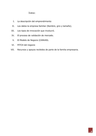 Emprendimiento Familiar | PDF