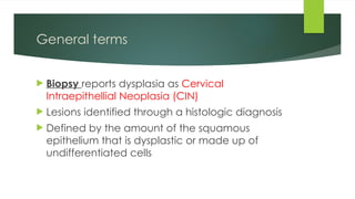 Intraepithelial Neoplasia of cervix in women | PPTX