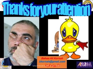 Bahaa Ali Kornah
bkornah@gmail.com
‫د‬/‫قرنة‬ ‫بهاء‬bahaa Ali Kornah-Al-Azhar Un. Cairo -EGYPT
 