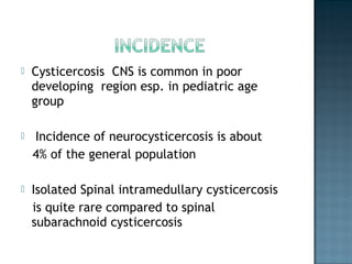 Intramedullary neurocysticercosis Slide 15