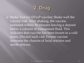 Shake Test Intramuscular injection pain ppt | PPTX