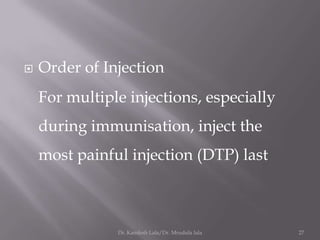 Dtp Injections Intramuscular injection pain ppt | PPTX