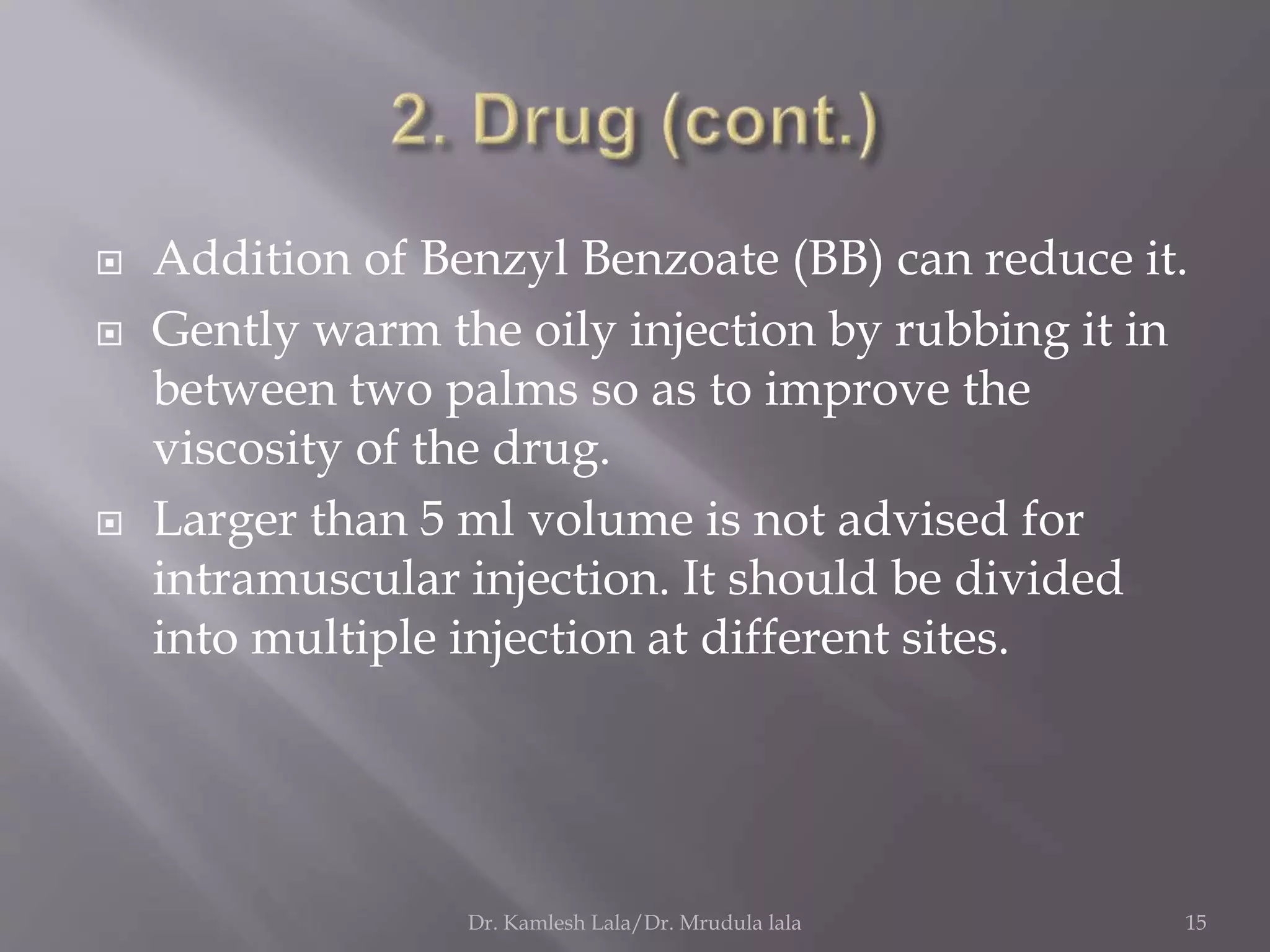 Intramuscular injection pain ppt | PPTX
