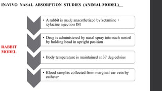 Intranasal Route Delivery System: Types Preparation Evaluation | PDF