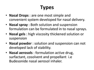 Intra Nasal Dd PPTX