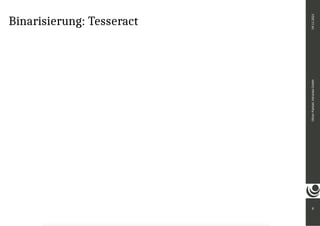 Binarisierung: Tesseract
8
Oliver
Paetzel,
intranda
GmbH
09.11.2021
 