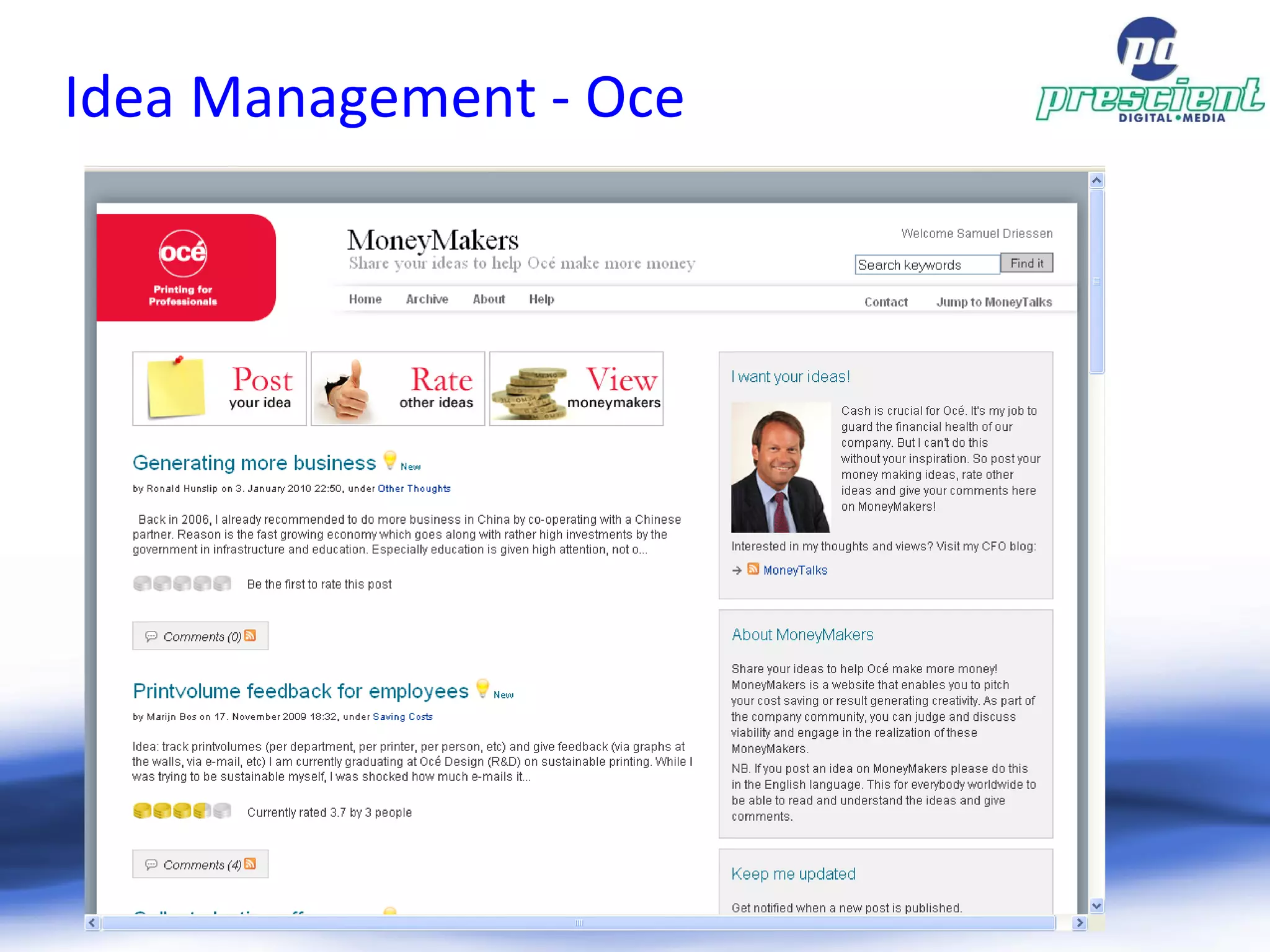 Idea Management - Oce 