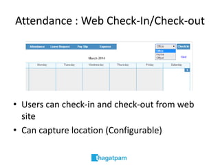 Intranet Attendance Track : HR Solution for Small and Medium Sized ...