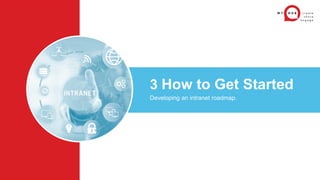3 How to Get Started
Developing an intranet roadmap.
 