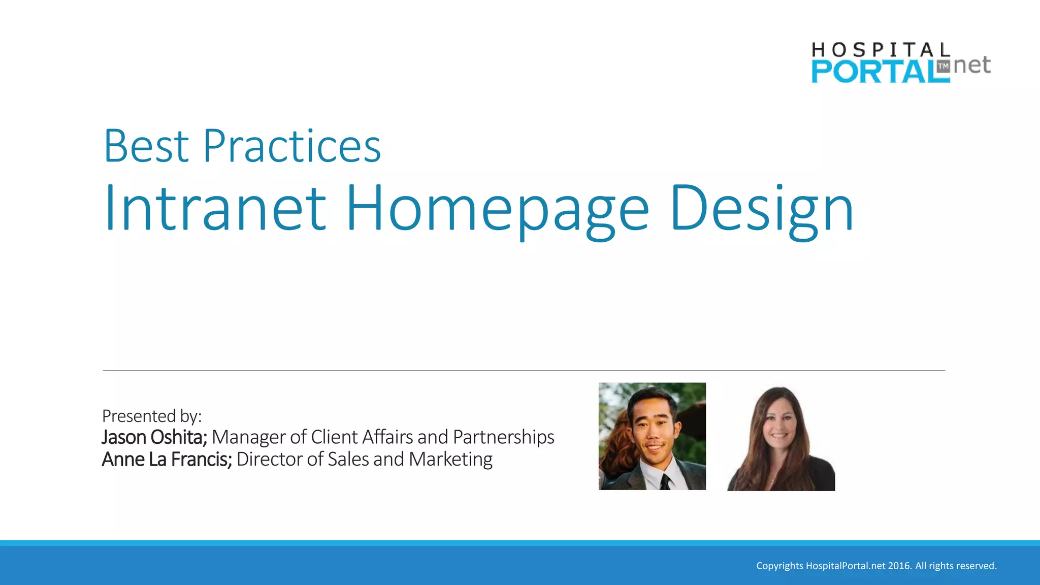 Best Practices: Intranet Homepage Design ppt | PDF | Computing ...