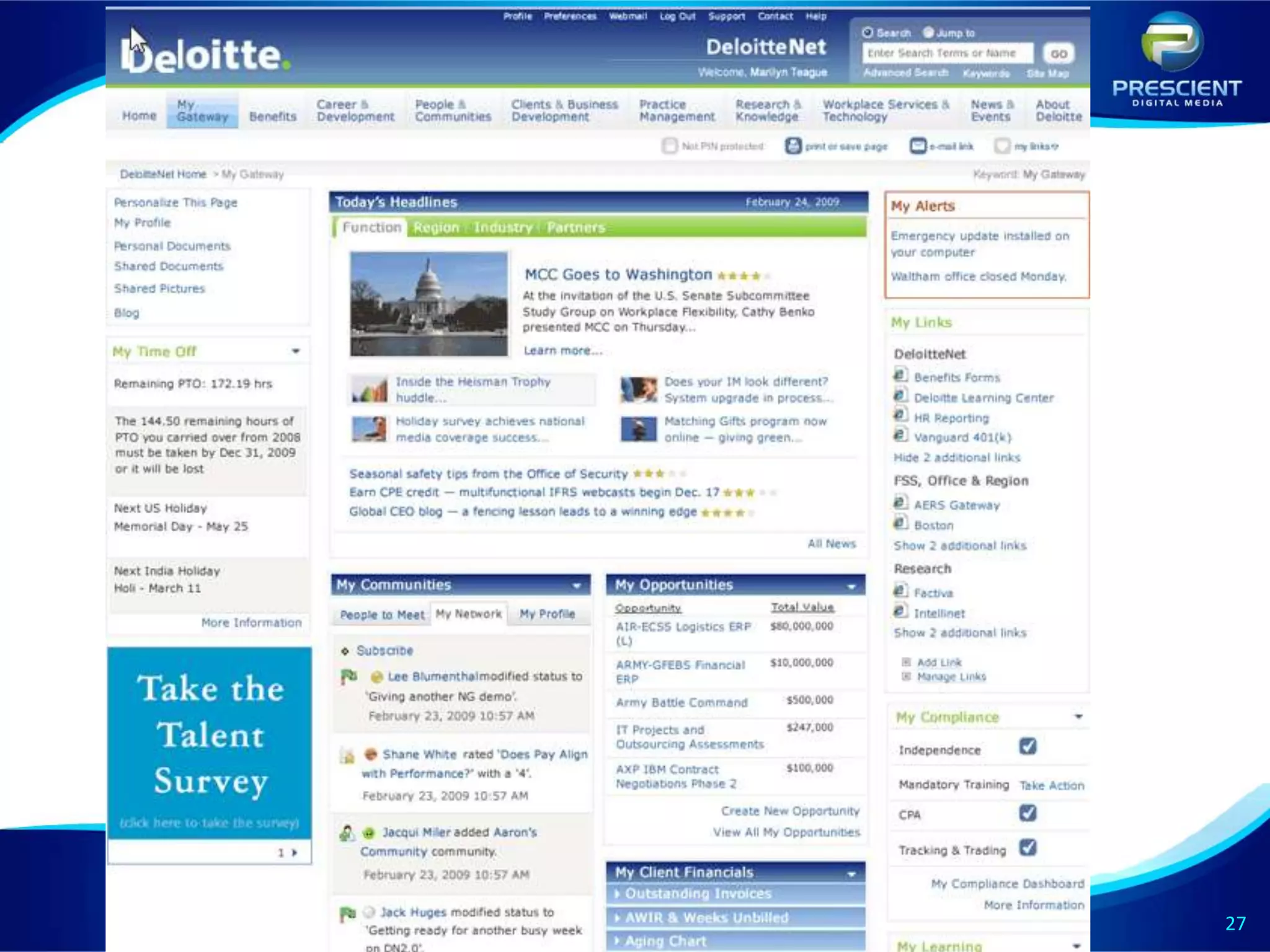 Strictly Confidential © 2012 Prescient Digital Media Not For Distribution
                                        Strictly Confidential © 2009 Prescient Digital Media   Not For Distribution   27
                                                                                                                      27
 