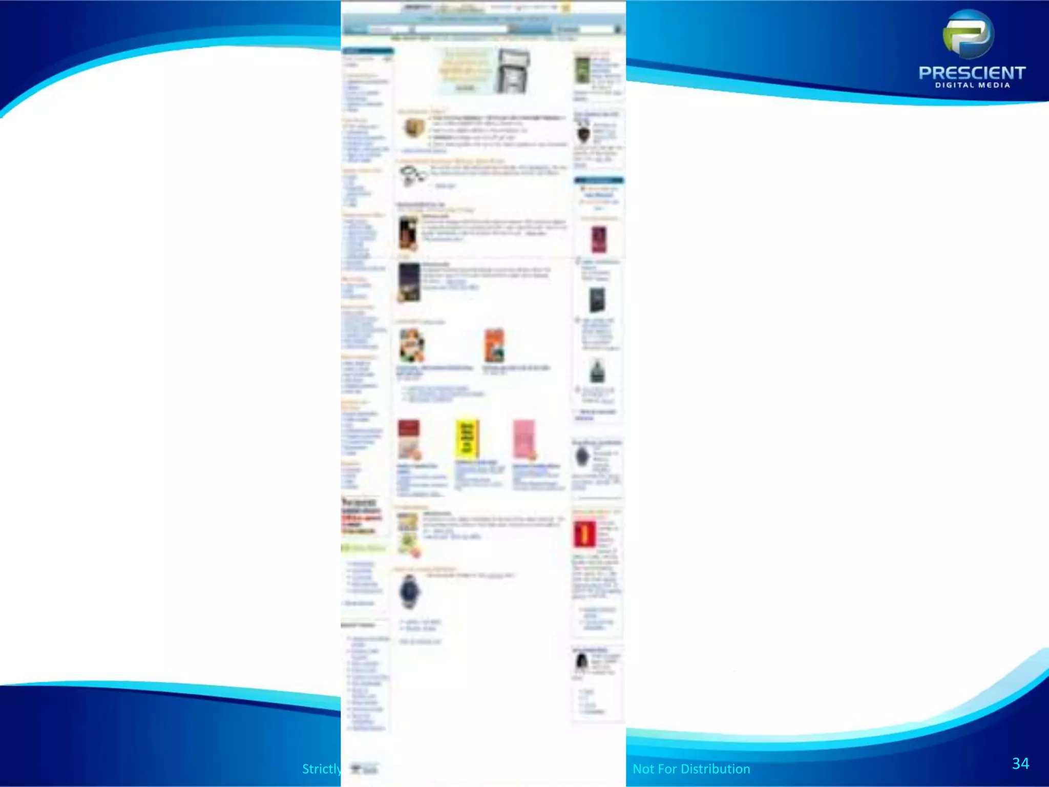 Strictly Confidential © 2012 Prescient Digital Media Not For Distribution
                                        Strictly Confidential © 2009 Prescient Digital Media   Not For Distribution   34
                                                                                                                      34
 