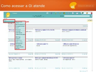 Como acessar a Oi atende 