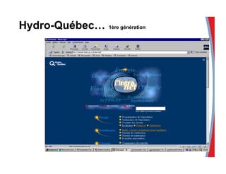 Hydro-Québec… 1ère génération
 