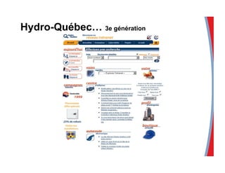 Hydro-Québec… 3e génération
 