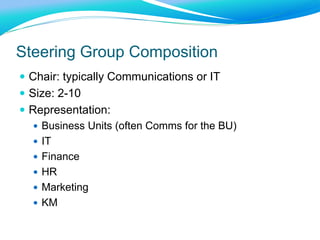 Steering and sponsors