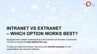 Intranet vs. Extranet: The Essential Guide