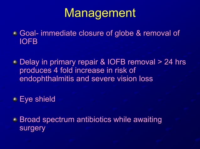 Intraocular foreign bodies - AJAY DUDANI | PPT | Death, Injury, or ...